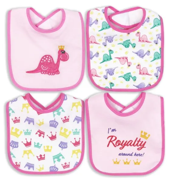 Buba Baby Asst'd. Waterproof Bibs - 4-pack