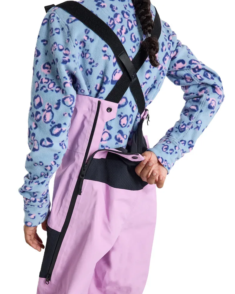 Burton Kids' Outbeam 3L Bib Pants Orchid Purple/True Black 2025