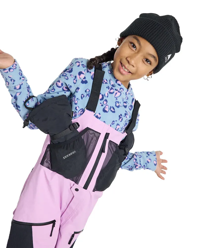 Burton Kids' Outbeam 3L Bib Pants Orchid Purple/True Black 2025