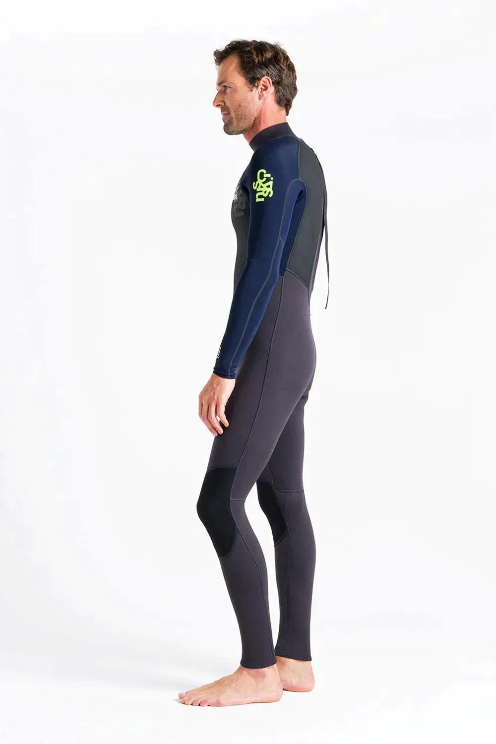 C-Skins Element 3/2mm Back Zip Summer Wetsuit Slate Lime
