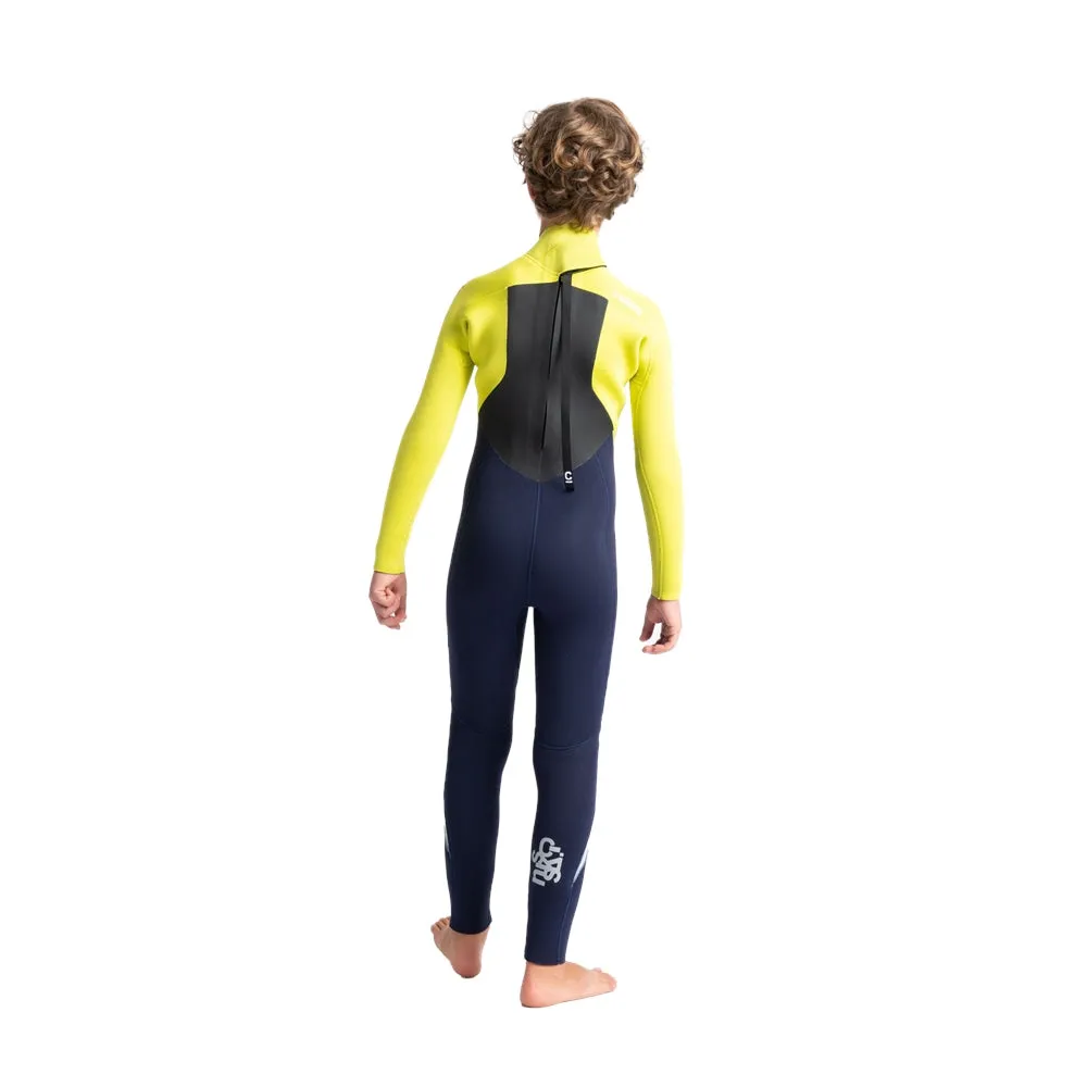 C-Skins Legend Junior 5/4/3mm Kids Wetsuit - Slate, Flash Green & Silver