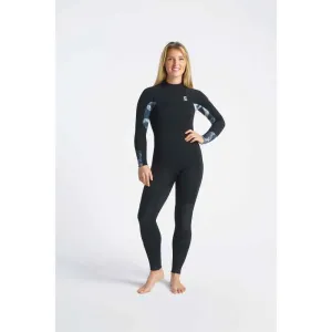 C-Skins Womens Solace 5/4/3mm BZ Wetsuit  - Black/Tropical/Rose
