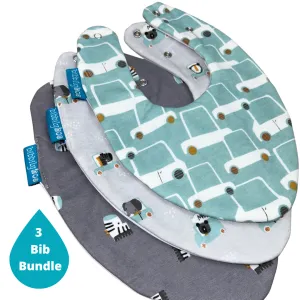 Cars Bundle of 3 Waterproof Dribble Bibs
