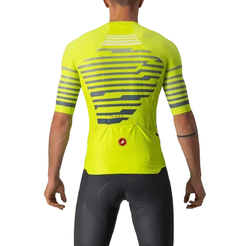 Castelli Climbers 3.0 Mens Cycling Jersey (Electric Lime/Blue)