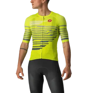 Castelli Climbers 3.0 Mens Cycling Jersey (Electric Lime/Blue)