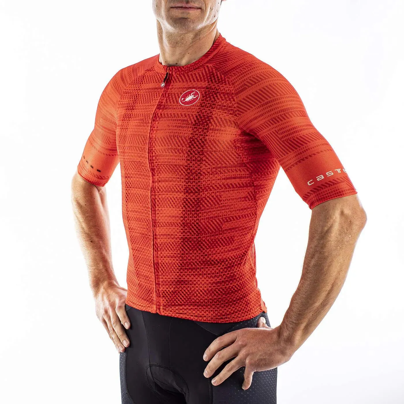 Castelli Climber's 3.0 Mens Cycling Jersey (Fiery Red)