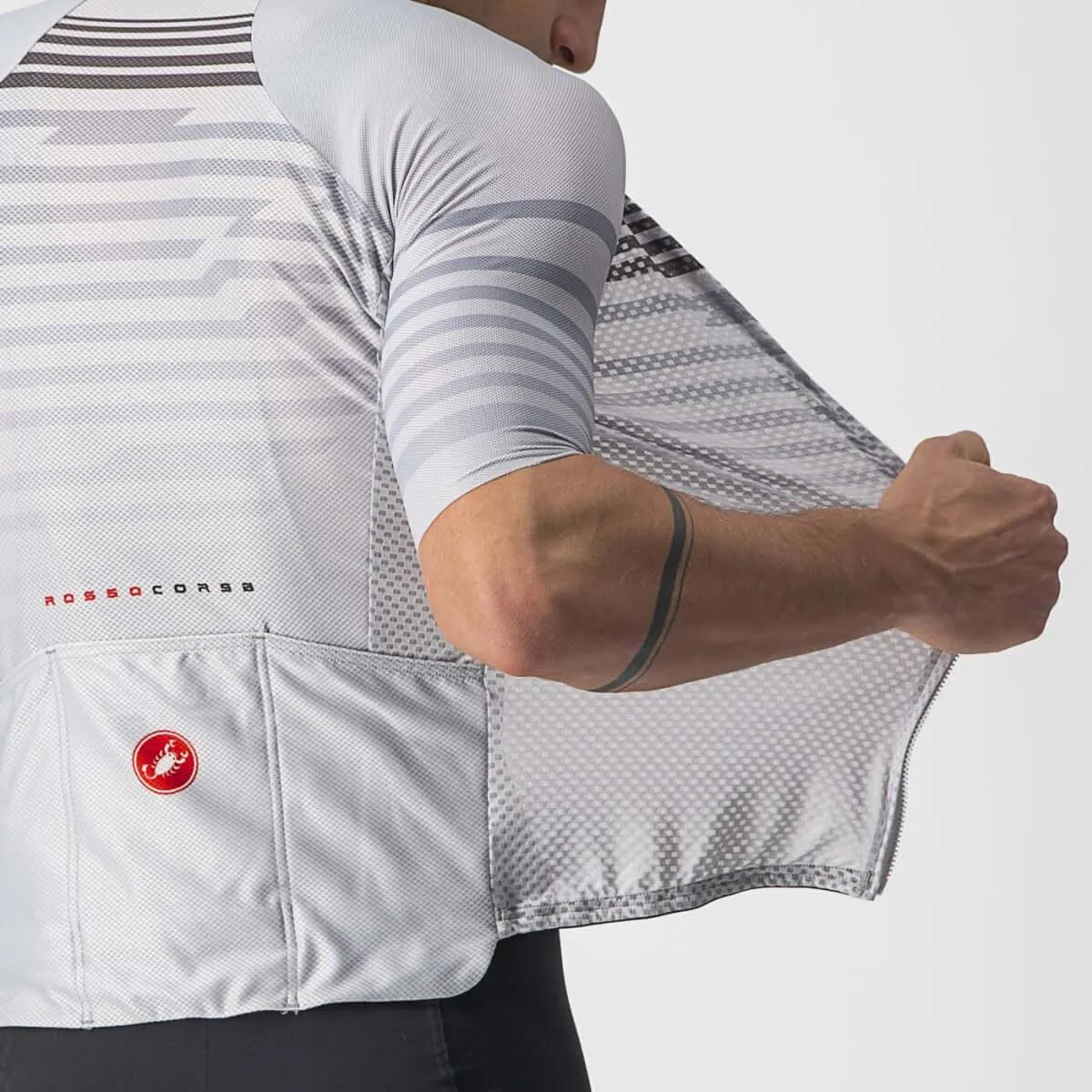 Castelli Climbers 3.0 Mens Cycling Jersey (Silver Gray/Dark Gray)