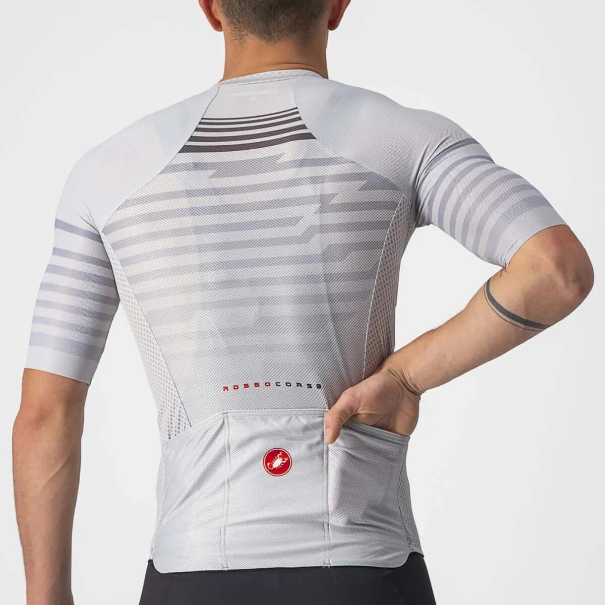 Castelli Climbers 3.0 Mens Cycling Jersey (Silver Gray/Dark Gray)