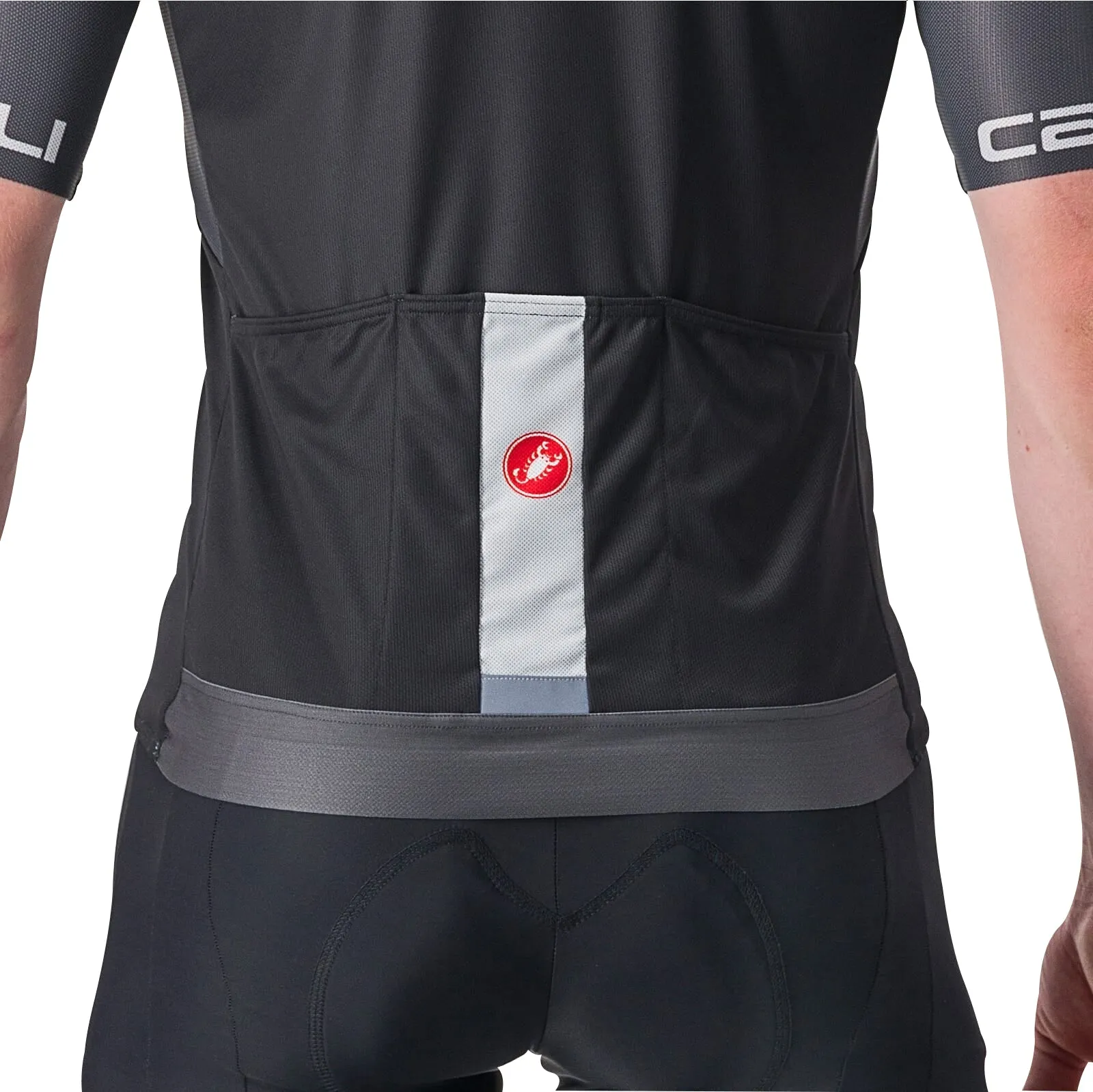 Castelli Entrata VI Short Sleeve Mens Cycling Jersey - Black