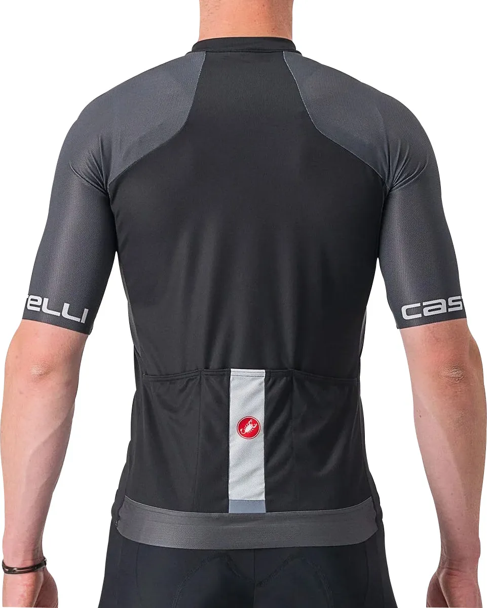 Castelli Entrata VI Short Sleeve Mens Cycling Jersey - Black