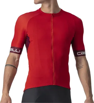 Castelli Entrata VI Short Sleeve Mens Cycling Jersey - Red