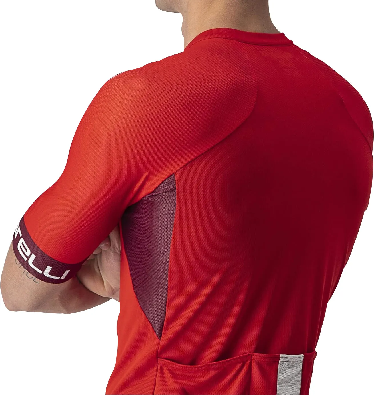 Castelli Entrata VI Short Sleeve Mens Cycling Jersey - Red