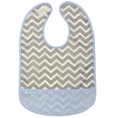 Cleanbib - Blue Chevron - 6-12m