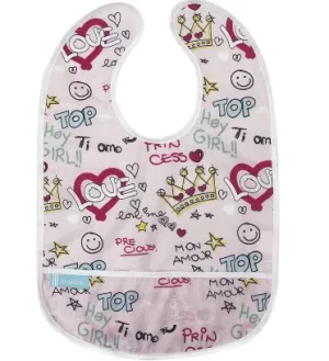CleanBib - Pink Love - 12-24m