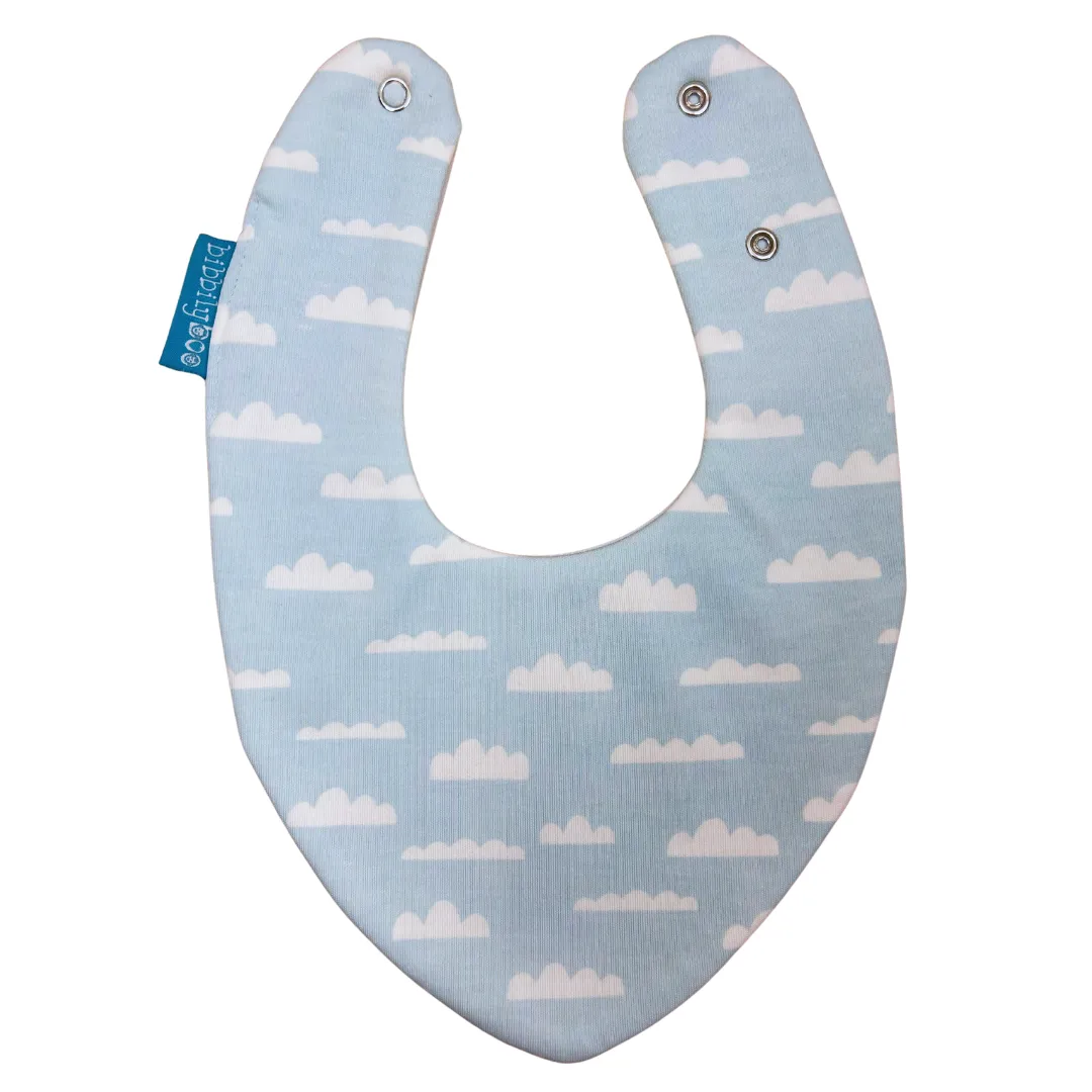 Clouds Bundle of 3 Waterproof Dribble Bibs