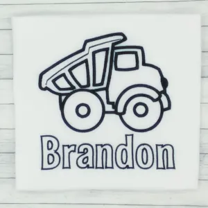 Color Me Embroidery - Dump Truck - Washable Markers Included