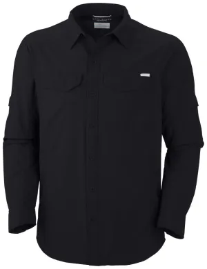 Columbia Men Black Silver Ridge Long Sleeve Shirt