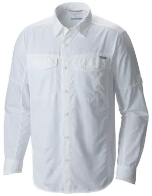 Columbia Men White Silver Ridge Long Sleeve Shirt