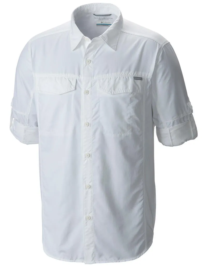 Columbia Men White Silver Ridge Long Sleeve Shirt