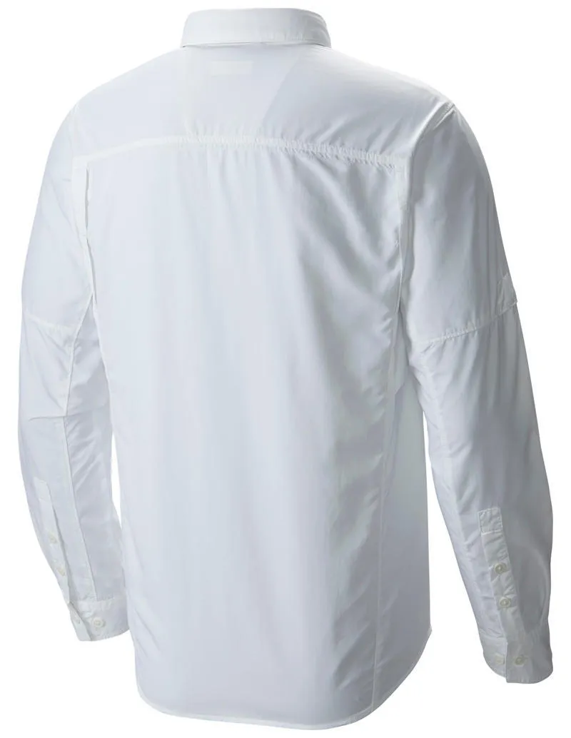 Columbia Men White Silver Ridge Long Sleeve Shirt
