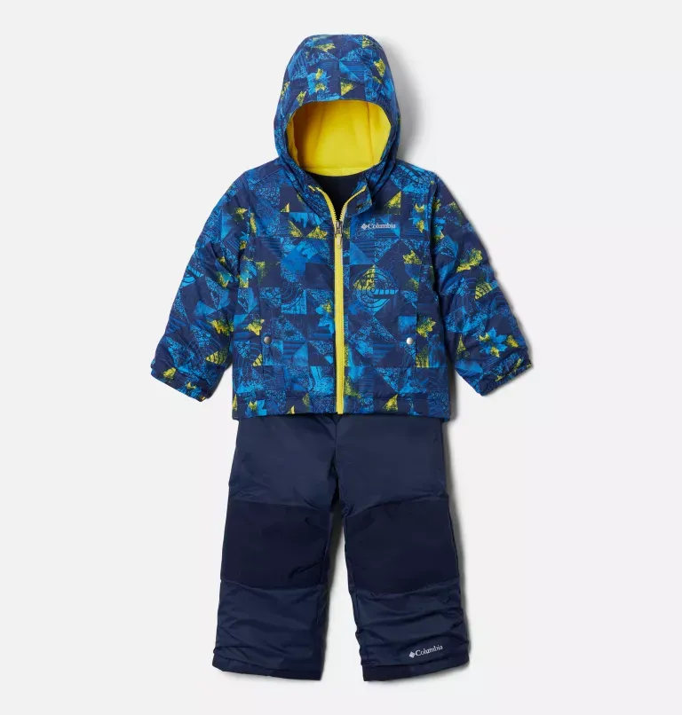 Columbia Toddler Frosty Slope Set, Bright Indigo Kaleidoscope