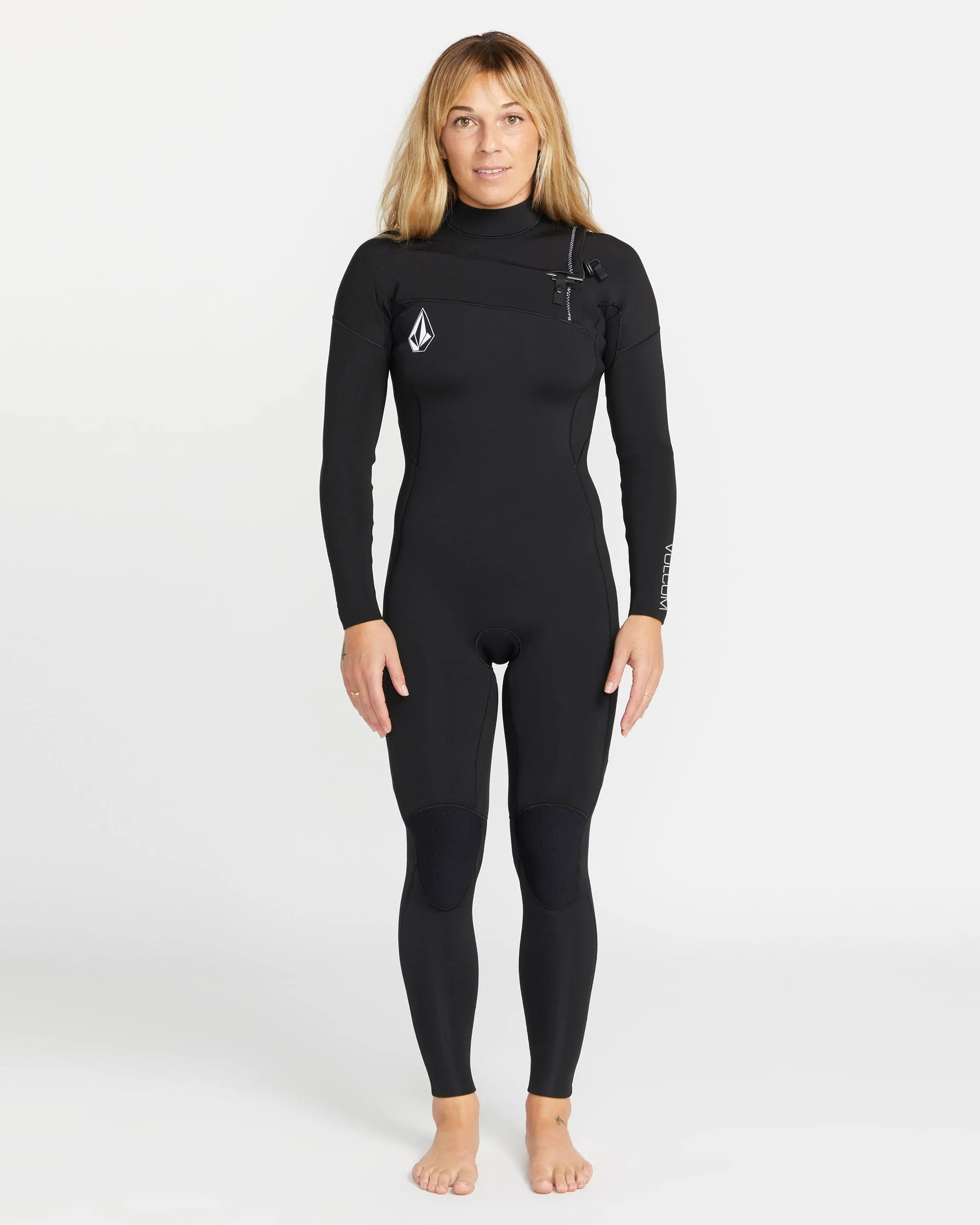 Combinaison de Surf 3/2 mm Zippée Poitrine - BLACK