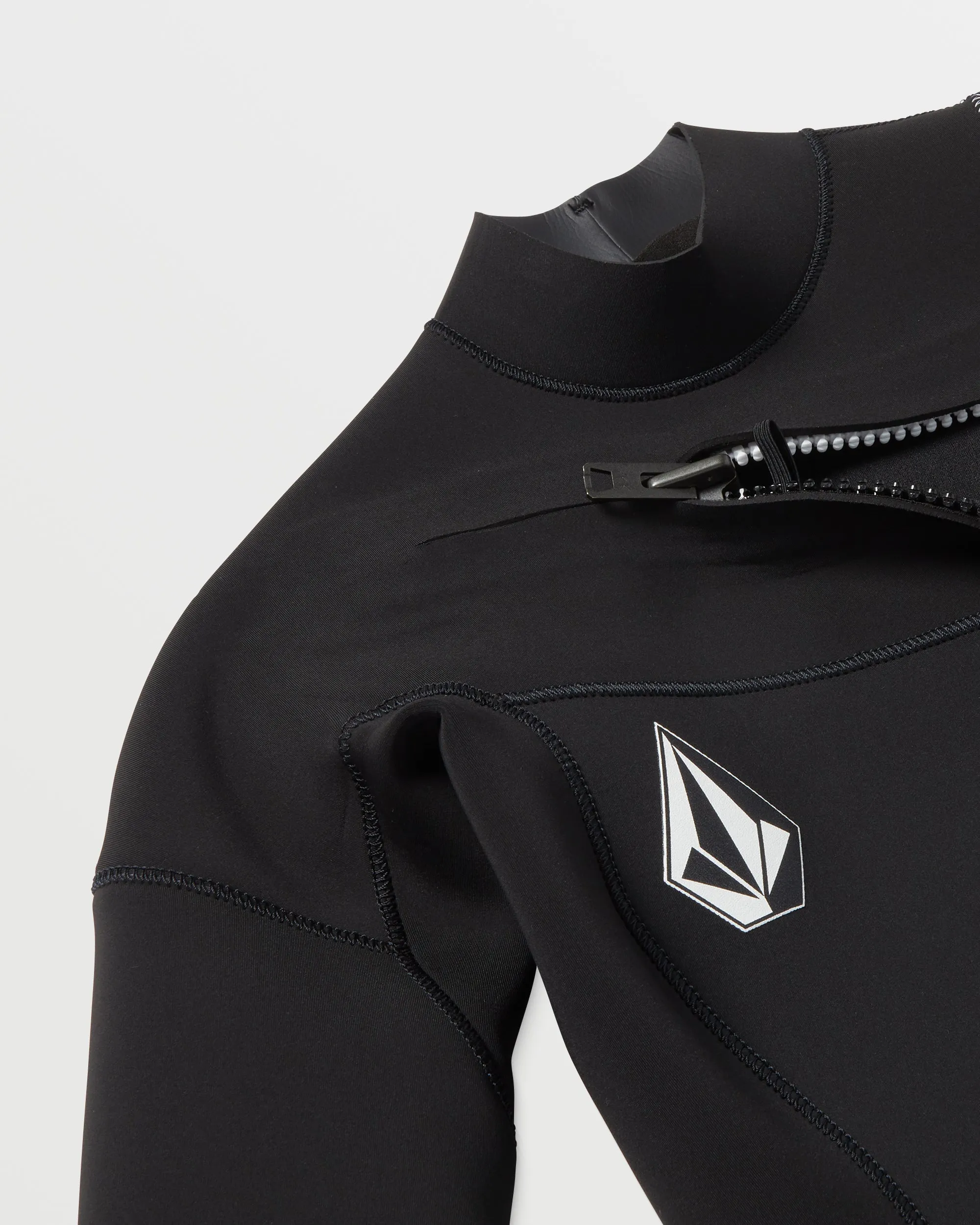 Combinaison de Surf 4/3 mm Zippée Poitrine - BLACK