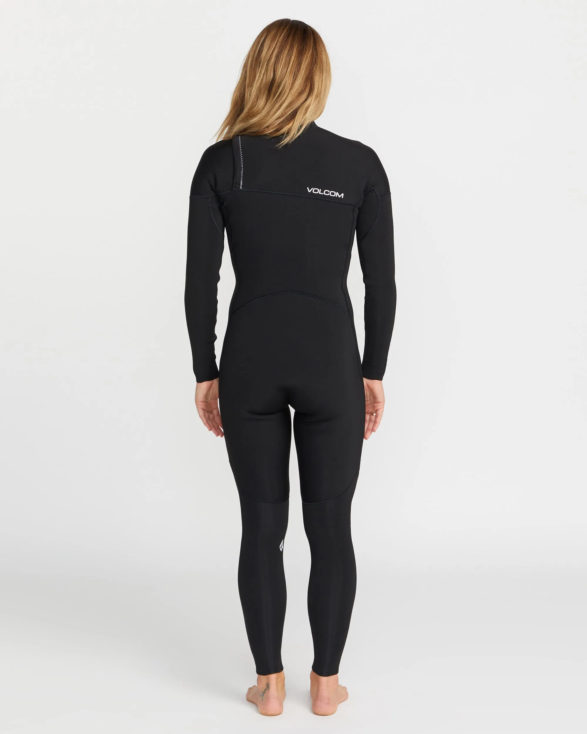 Combinaison de Surf 4/3 mm Zippée Poitrine - BLACK