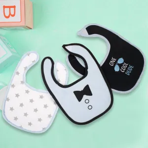 Cool Dude Black And Blue 3 Pk Bibs