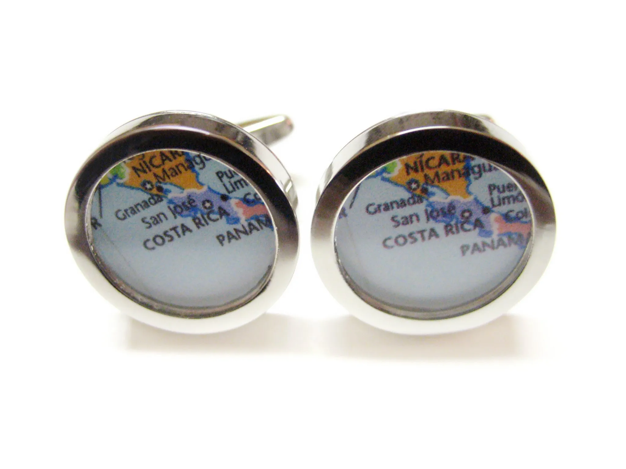 Costa Rica Map Cufflinks