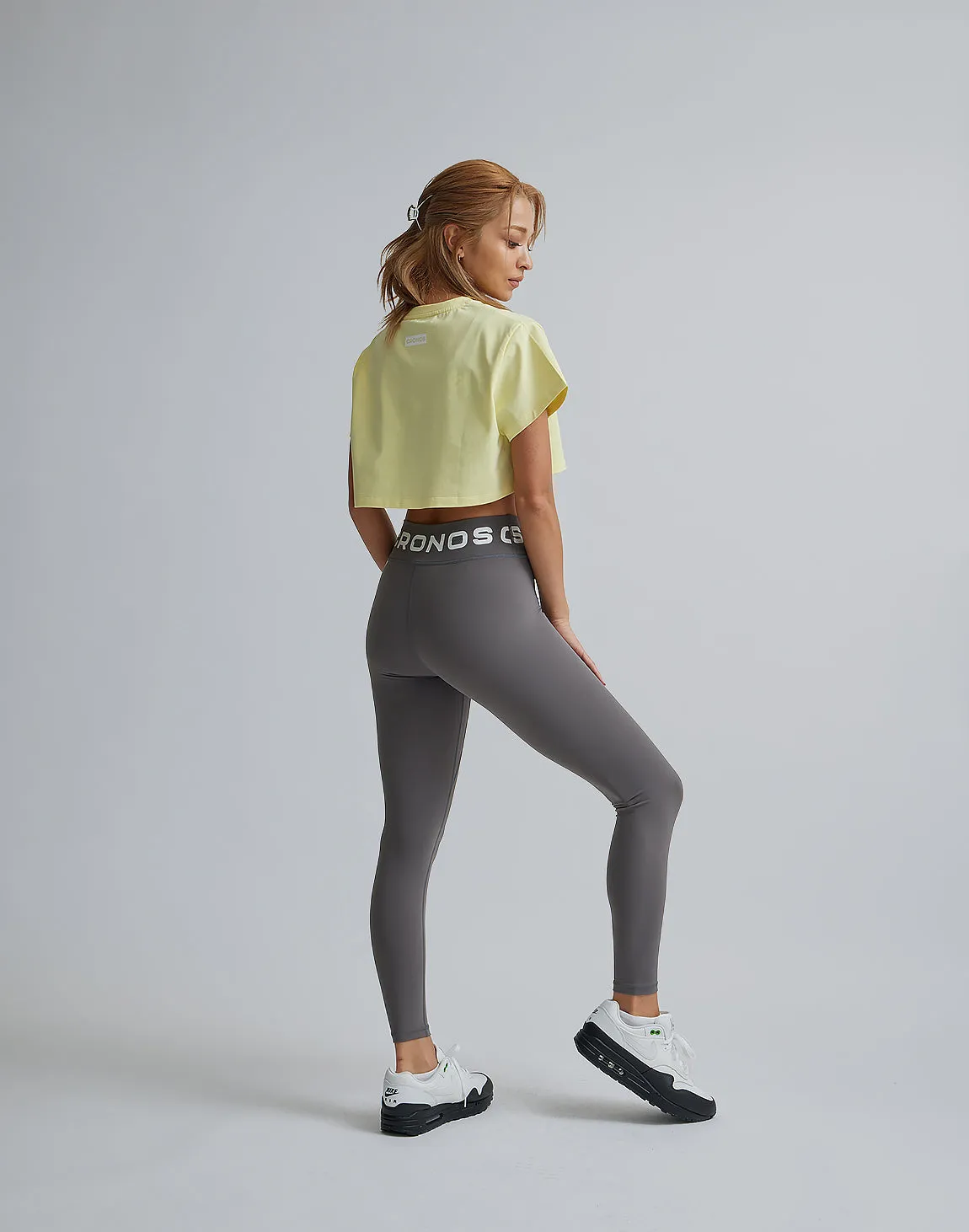 CRONOS WOMEN DESIGN SHORT T-SHIRTS【YELLOW】