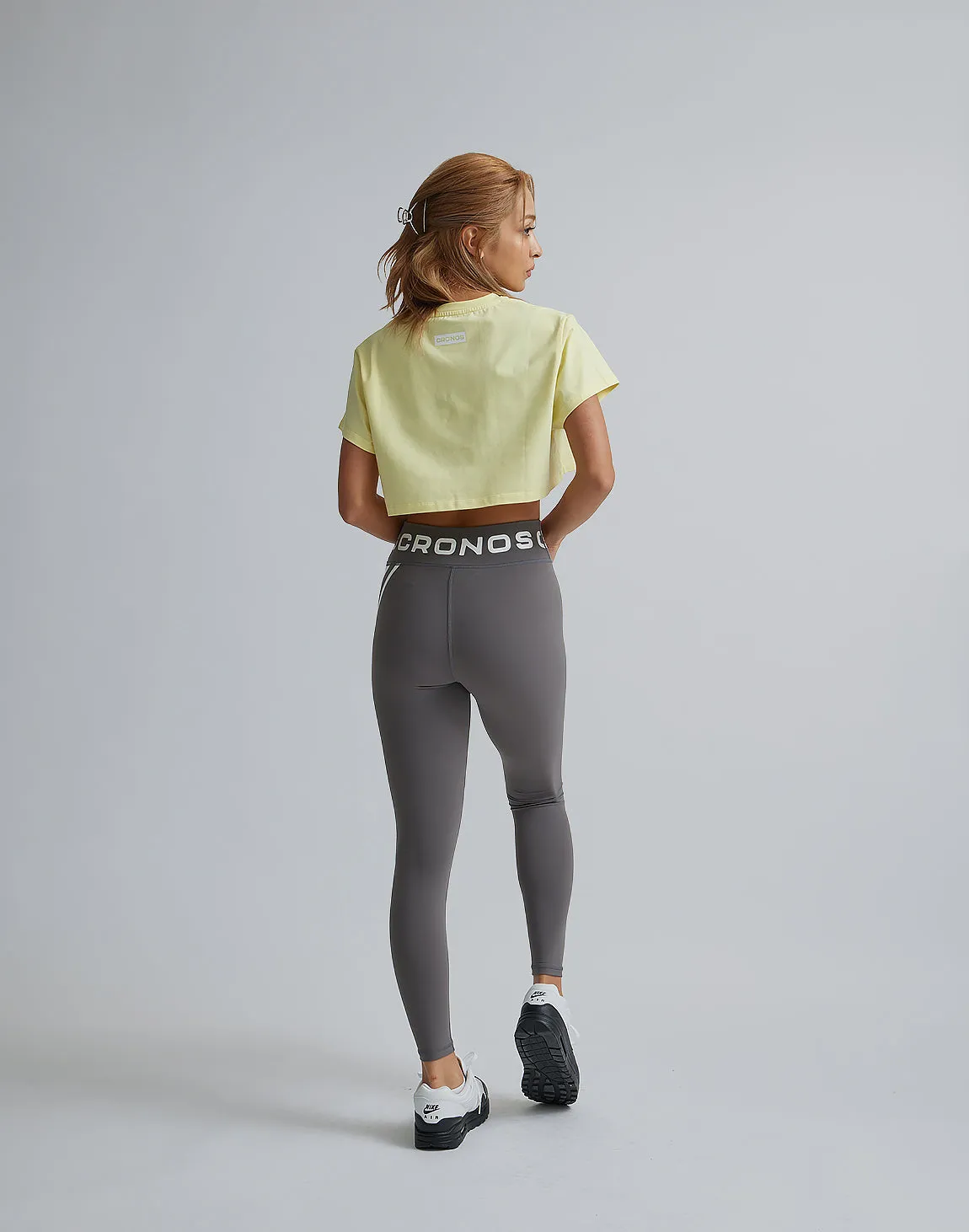 CRONOS WOMEN DESIGN SHORT T-SHIRTS【YELLOW】