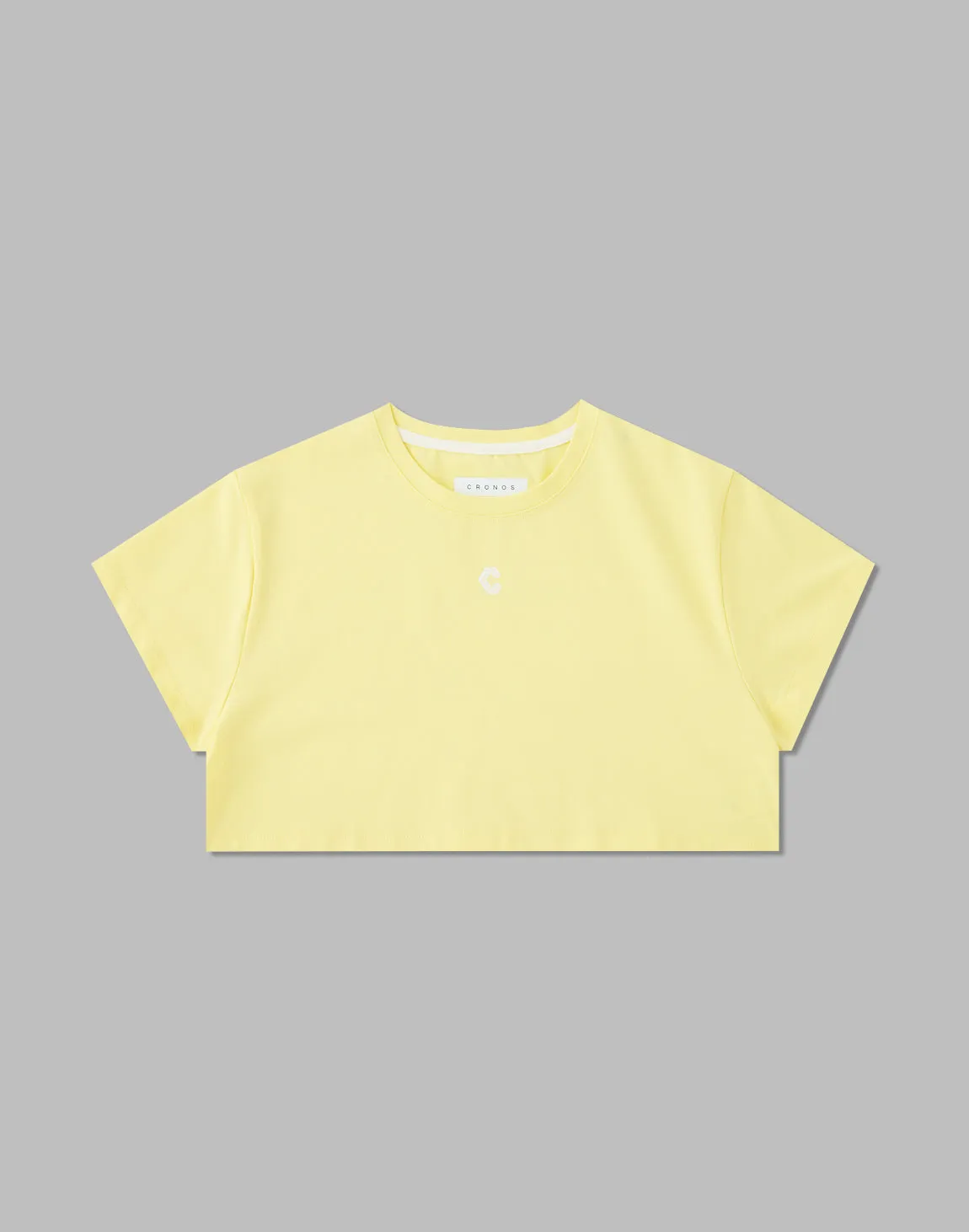 CRONOS WOMEN DESIGN SHORT T-SHIRTS【YELLOW】