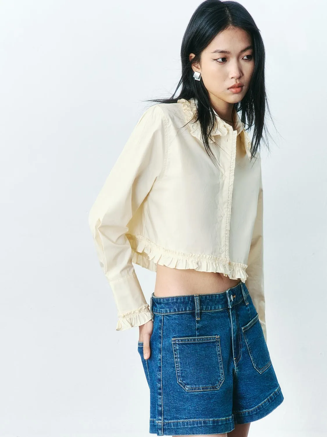 Cropped Long Sleeve Shirts