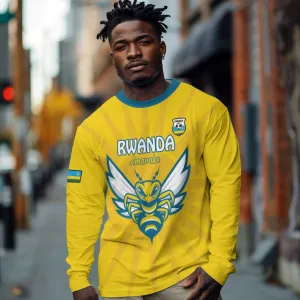 Custom Afro Rwanda Football Long Sleeve Shirt Go Wasps LT15