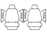 Custom Made Wet N Wild Neoprene Seat Covers Suits Nissan Qashqai J12 ST / ST  / ST-L / Ti 6/2022-On 2 Rows