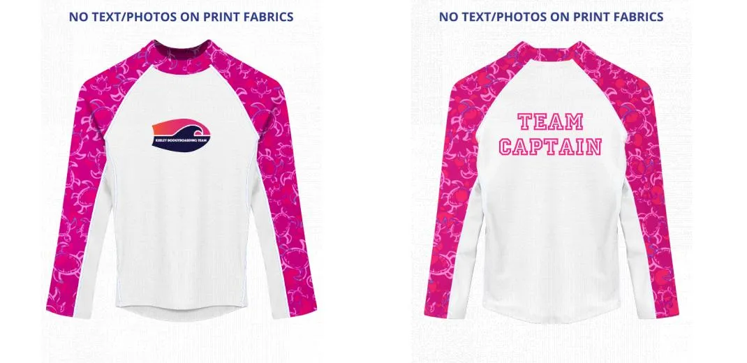 Custom Rash Guard (Kids, Women, Men) Long Sleeve
