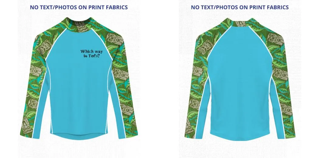 Custom Rash Guard (Kids, Women, Men) Long Sleeve