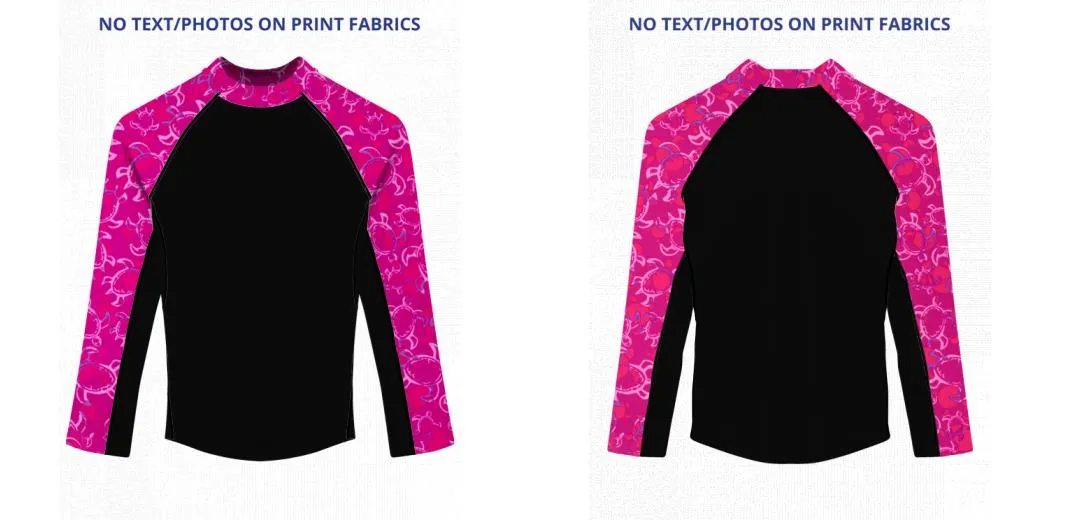 Custom Rash Guard (Kids, Women, Men) Long Sleeve