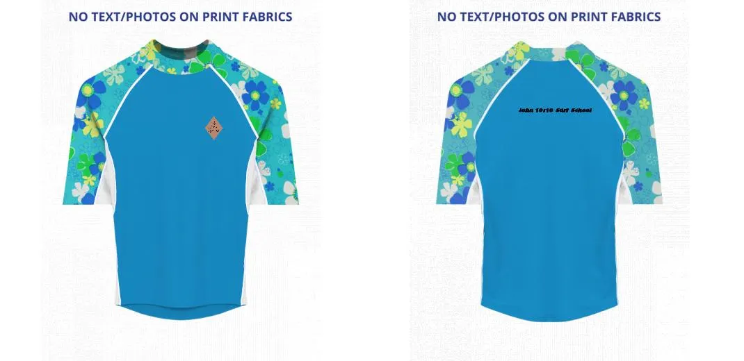 Custom Rash Guard (Kids, Women, Men) Short Sleeve