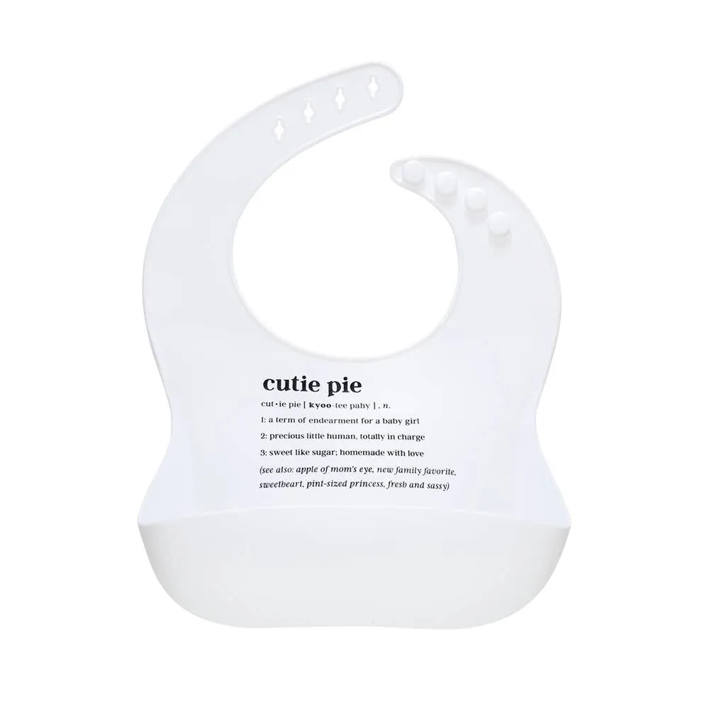 Cutie Pie Silicone Bib