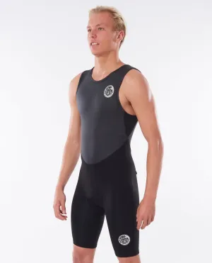 Dawn Patrol Short John - Black