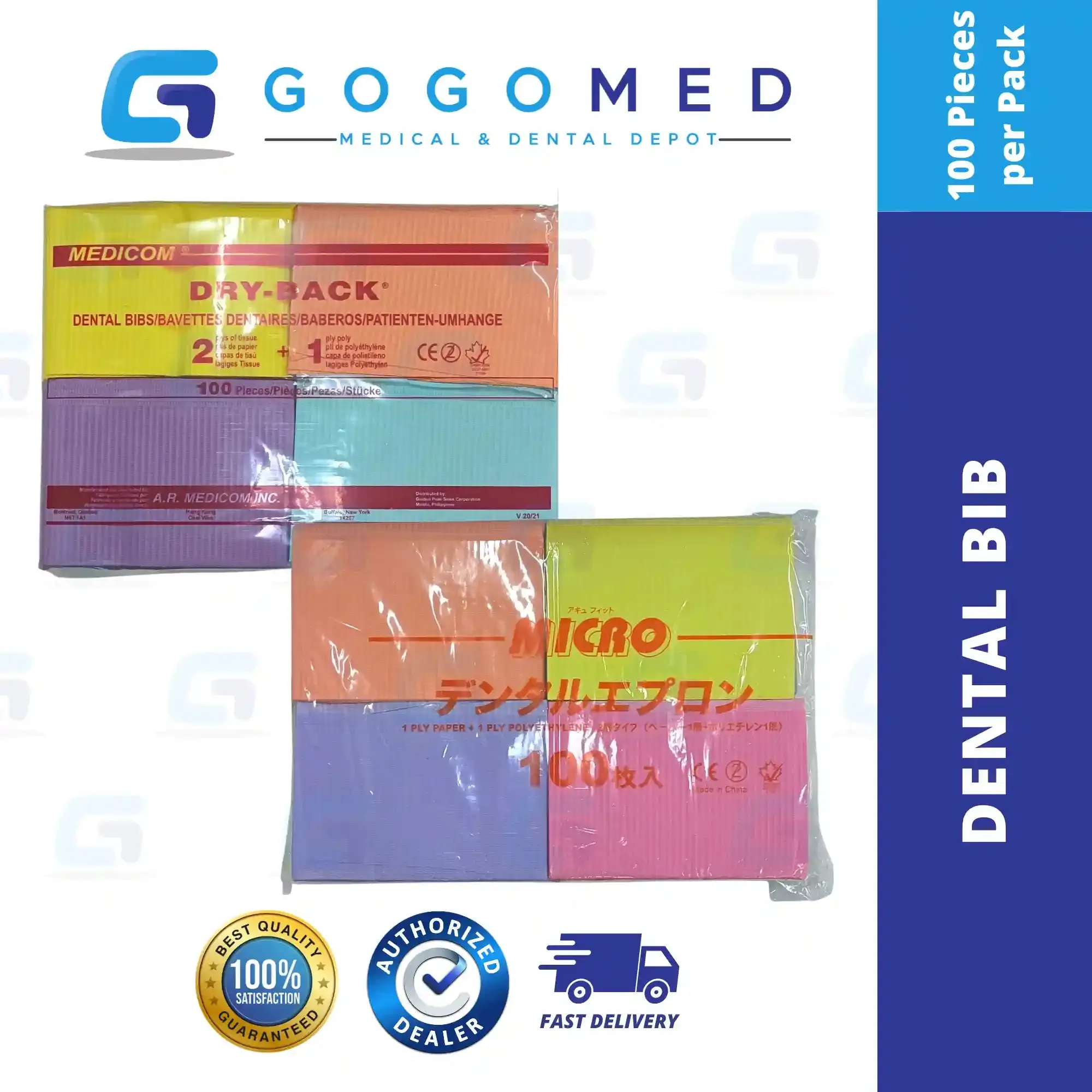 Dental Polybib 2 ply