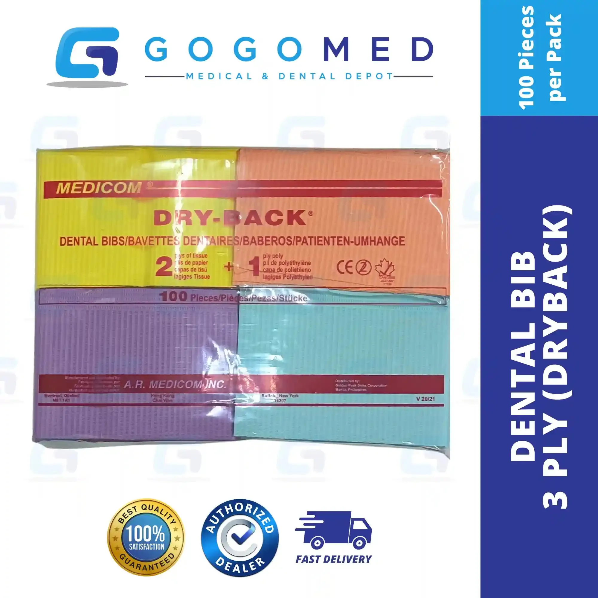 Dental Polybib 2 ply