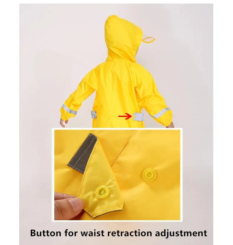 DinoSplash Kids' Raincoat - Fun &amp; Functional Waterproof Wear 1-10 years