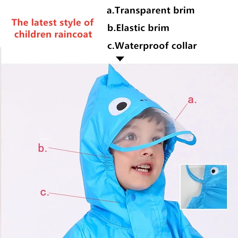 DinoSplash Kids' Raincoat - Fun &amp; Functional Waterproof Wear 1-10 years