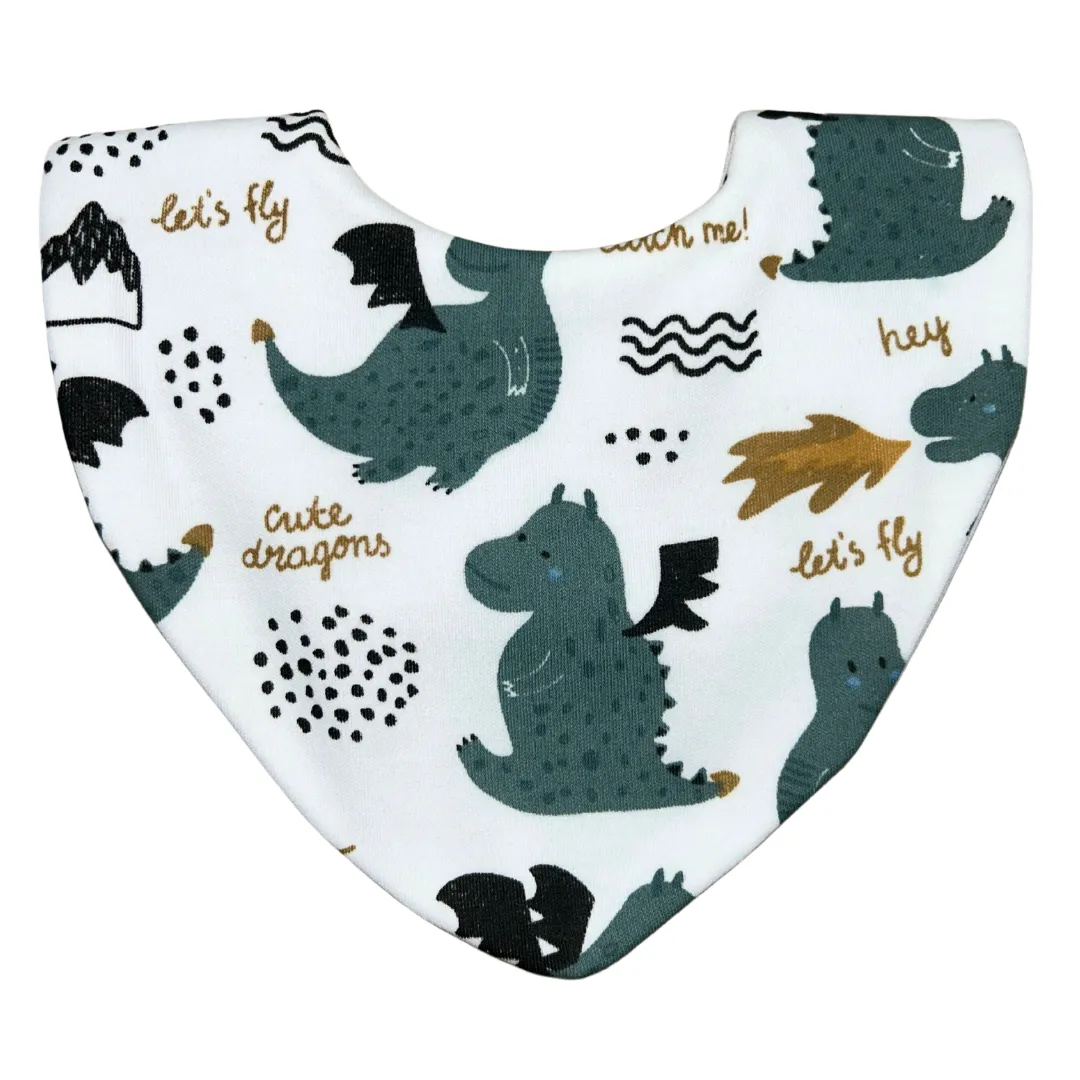 Dragon Bundle of 3 Waterproof Dribble Bibs