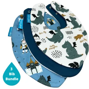 Dragon Bundle of 3 Waterproof Dribble Bibs