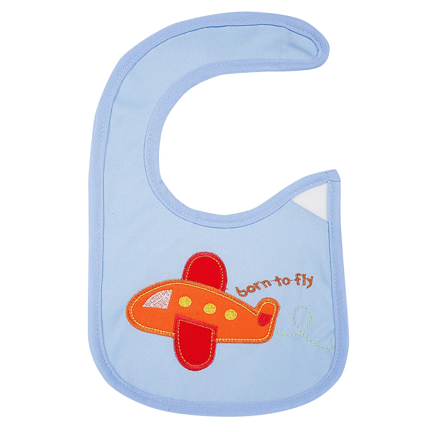 Duck And Plane Multicolour 3 Pk Bibs