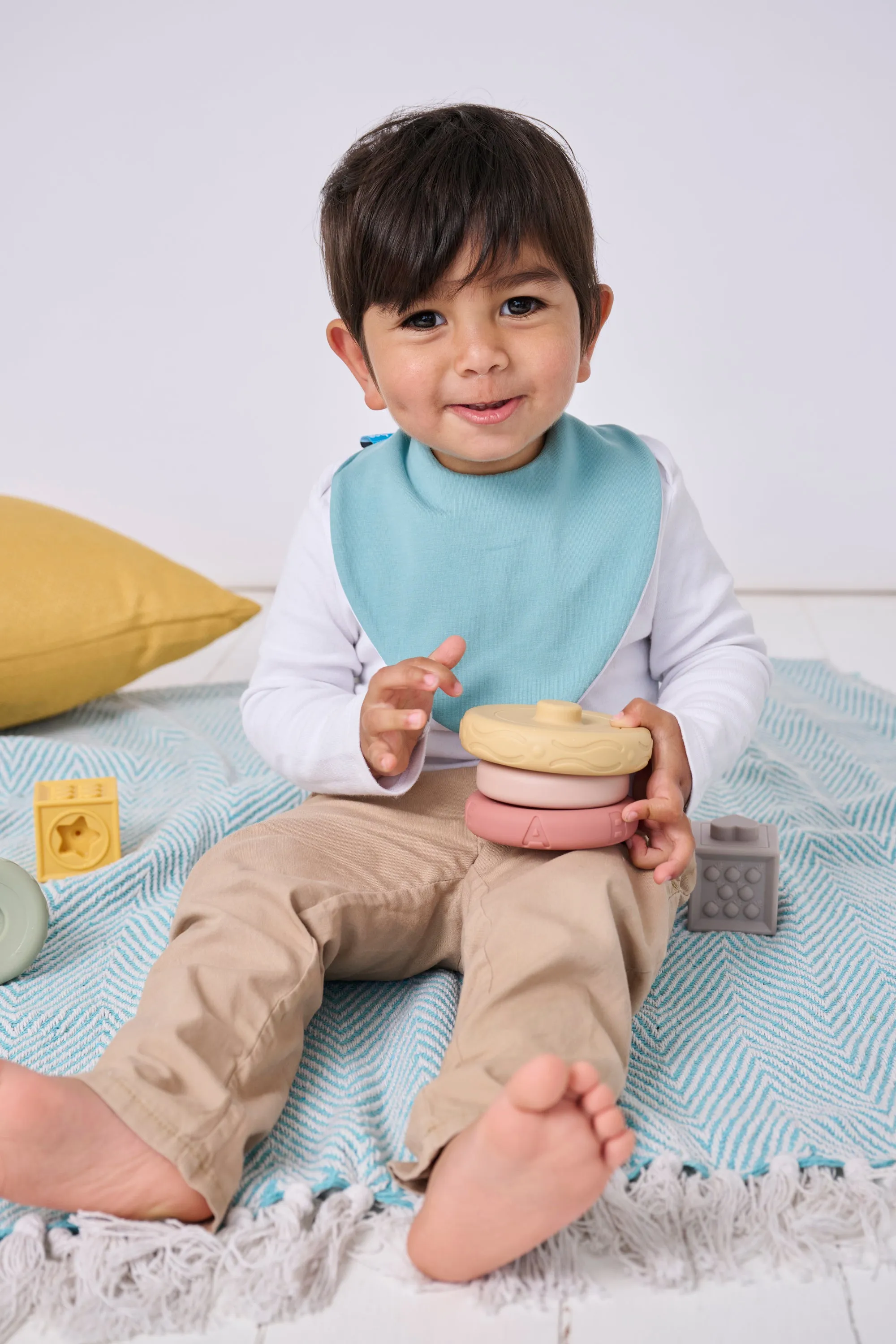 Duck Egg Waterproof Dribble Bib